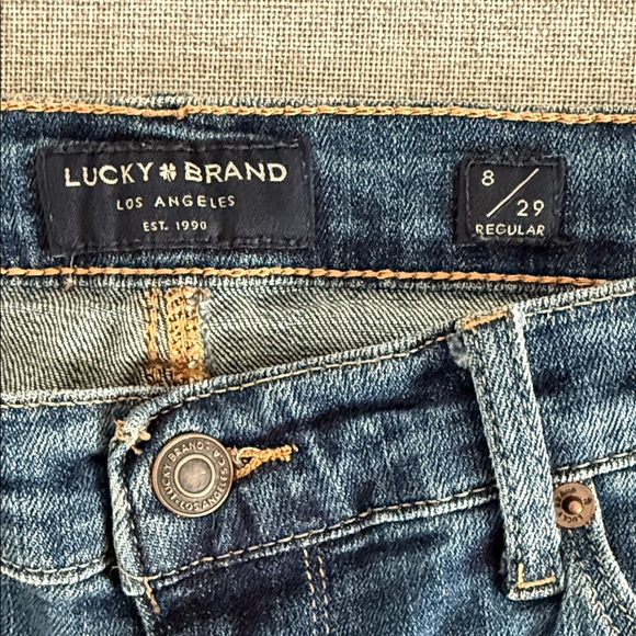 Lucky Brand Mid rise Straight Sweet Dark Blue Jeans - Picture 8 of 10